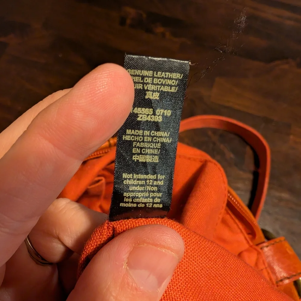 Fossil Women's Orange Leather Crossbody Bag